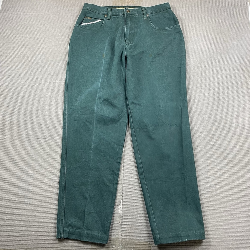 Vintage Paco Jeans Mens 32x30 Green Denim Straight Leg Fit Y2K Hip Hop‎ Skate